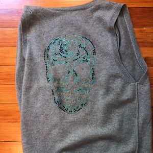 Zadig and Voltaire chasmere vest- skeleton design